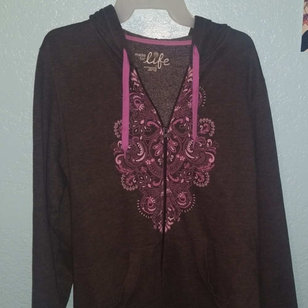 Grey & Purple hoodie